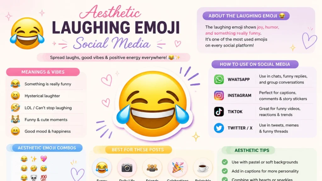 Aesthetic Laughing Emoji Social Media