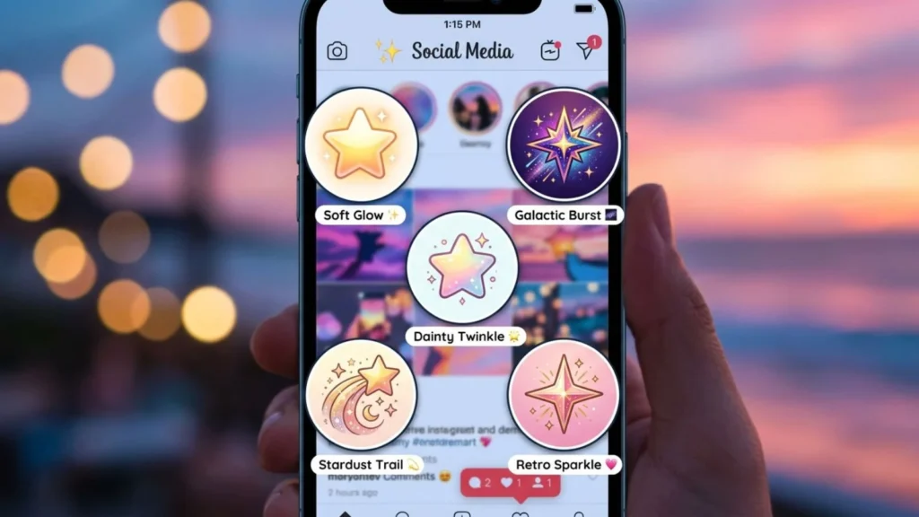 Aesthetic Star Emoji ideas for social media