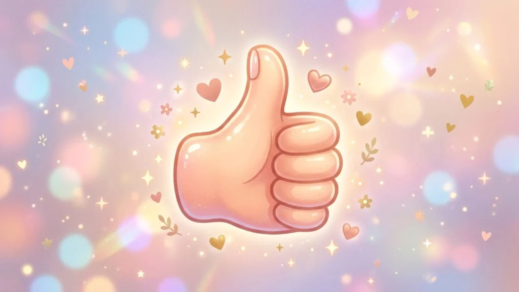 Aesthetic Thumbs up Emoji