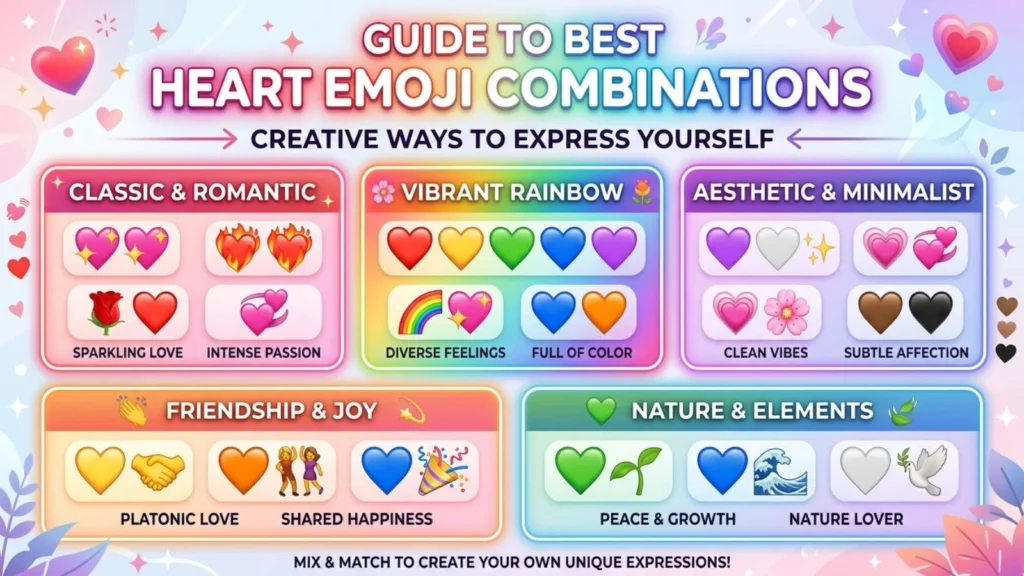 Best Heart Emoji combinations