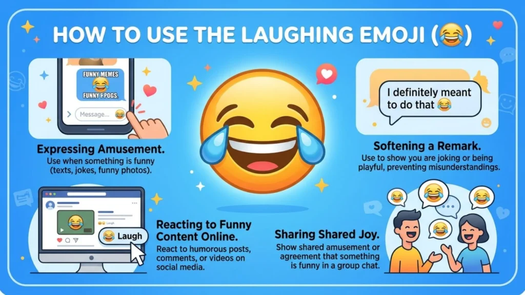 How to Use Laughing Emoji 
