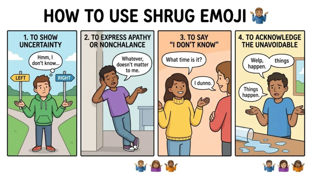 How to Use Shrug Emoji
