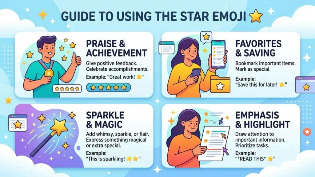 How to use Star Emoji