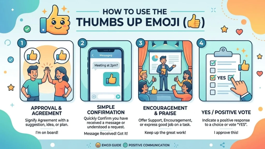 How to Use Thumbs up Emoji