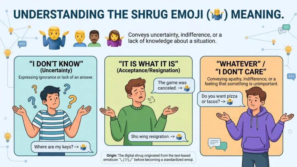 Shrug Emoji Mean