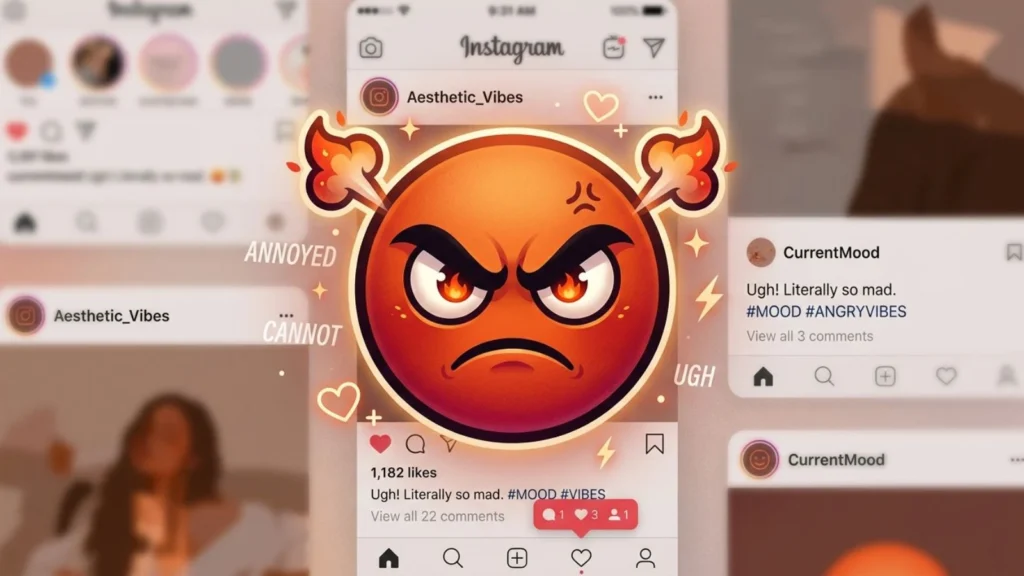 Aesthetic Angry Emoji for Social Media