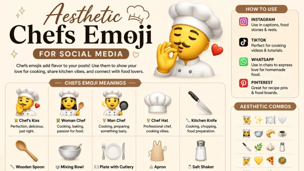Aesthetic Chefs Emoji for Social Media