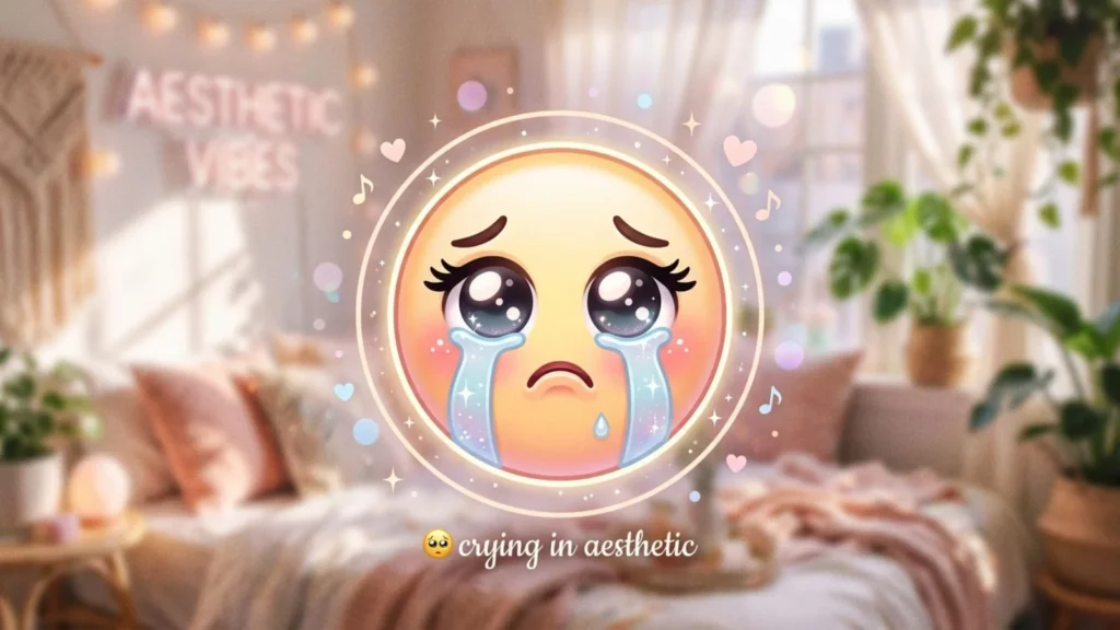 Aesthetic Cry Emoji for Social Media