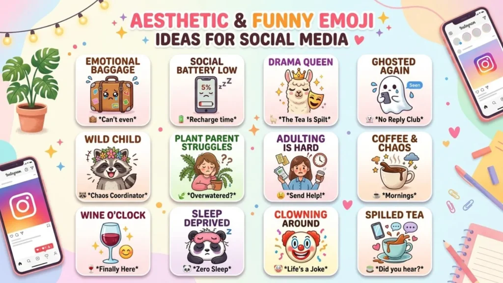 Aesthetic Emoji Ideas for Social Media
