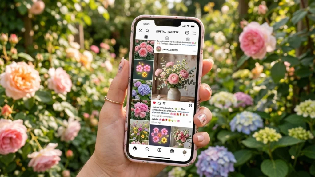 Aesthetic Flower Emoji Social Media