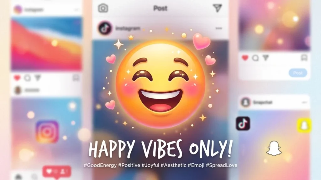Aesthetic Happy Emoji for Social Media