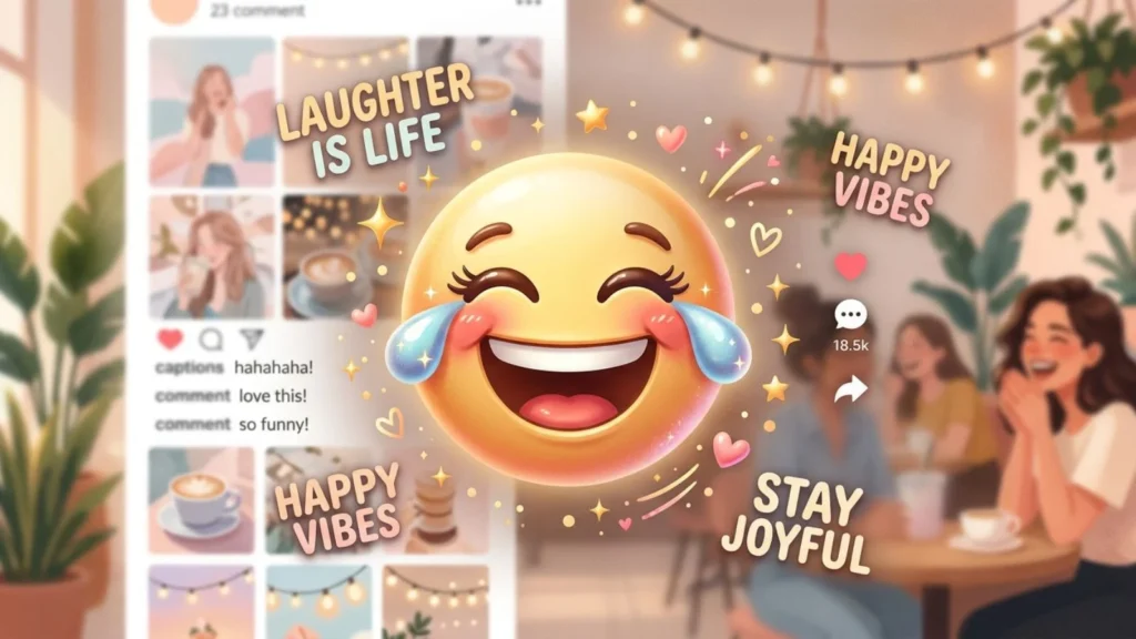 Aesthetic Laugh Emoji for Social Media