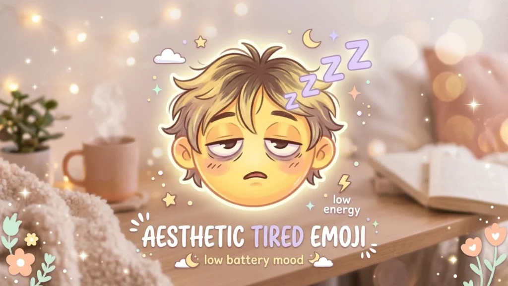 Aesthetic Tired Emoji for Social Media