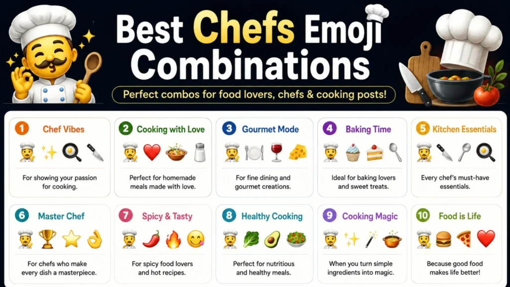 Best Chefs Emoji Combinations
