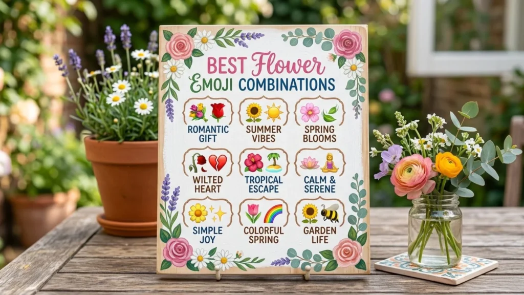 Best Flower Emoji Combinations