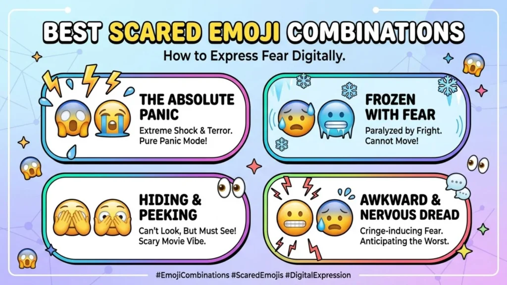 Best Scared Emoji Combinations