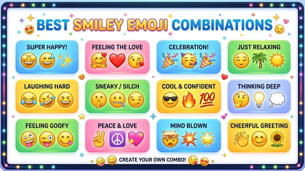 Best Smiley Emoji Combinations