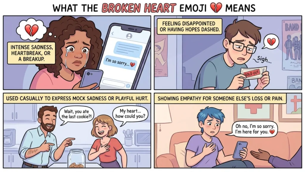 Broken Heart Emoji Mean