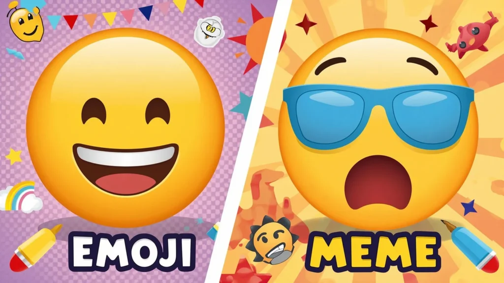 Difference Between Emoji and Meme
