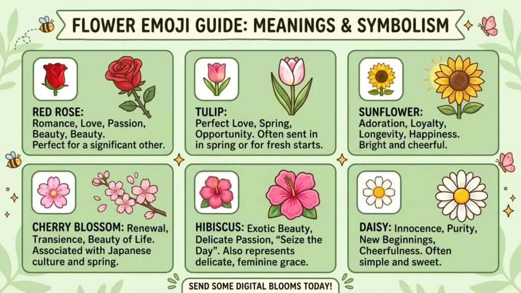 Flower Emoji Mean