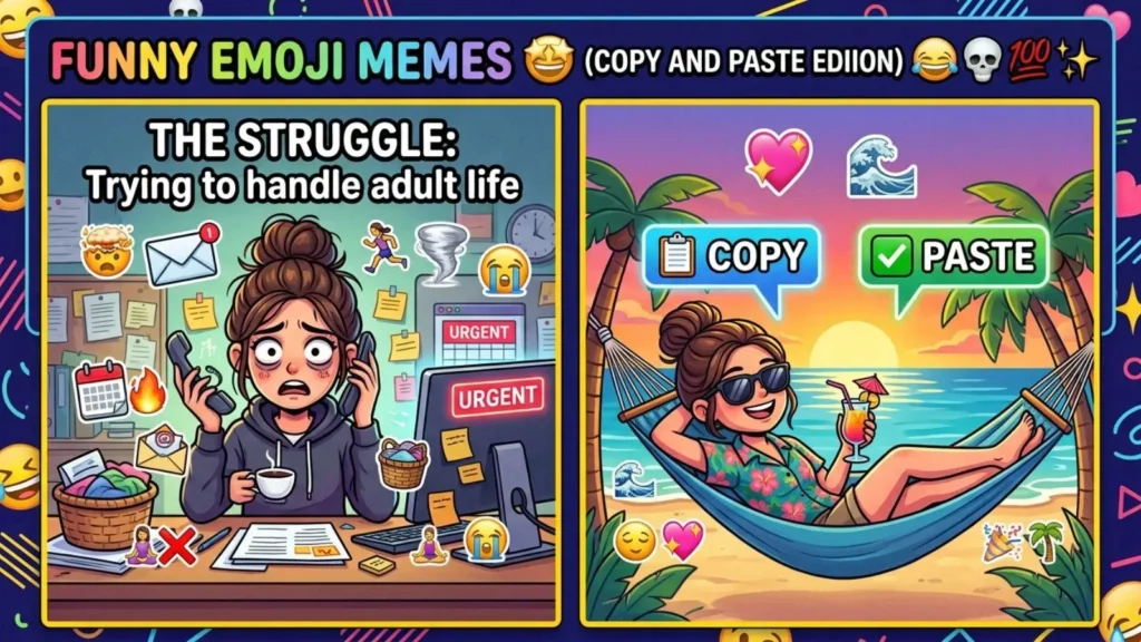 Funny Emoji Memes Copy and Paste