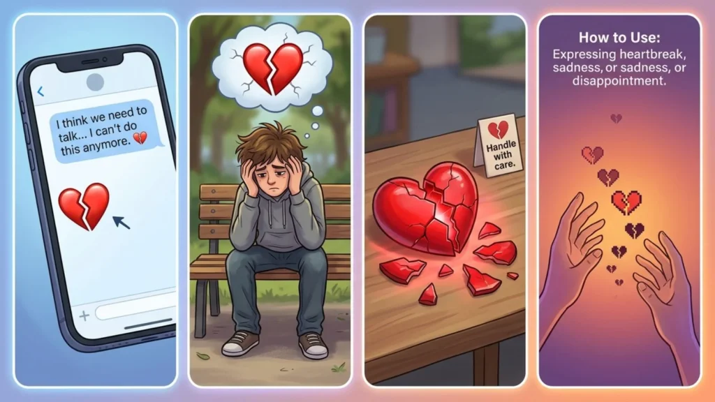 How to Use Broken Heart Emoji