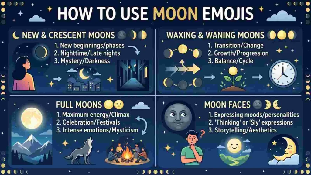 How to Use Moon Emoji
