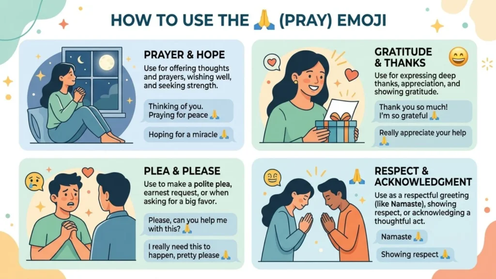 How to Use Pray Emoji