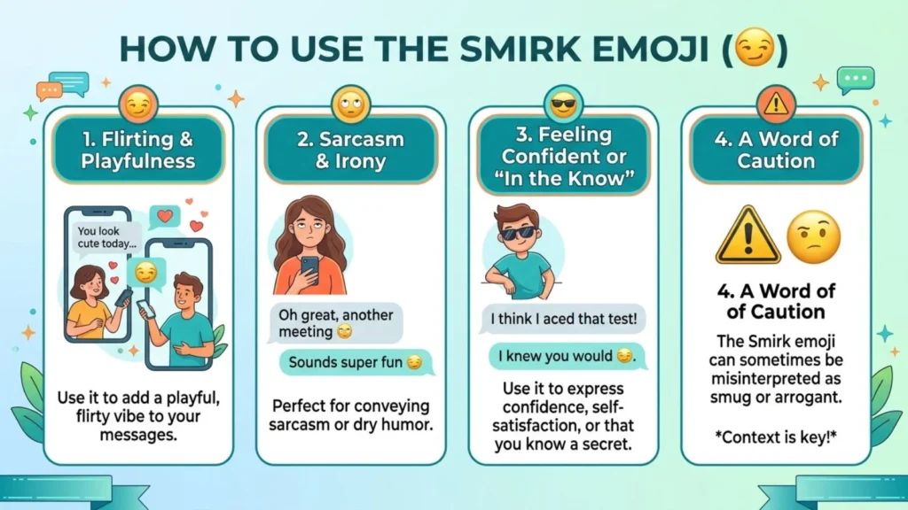 How to Use Smirk Emoji