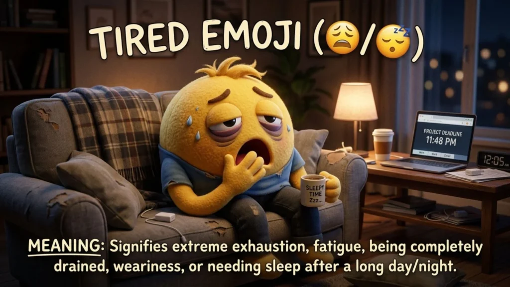Tired Emoji Mean