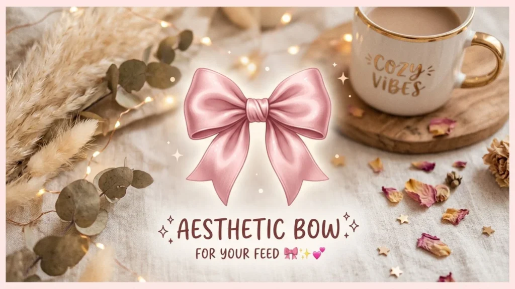 Aesthetic Bow Emoji for Social Media