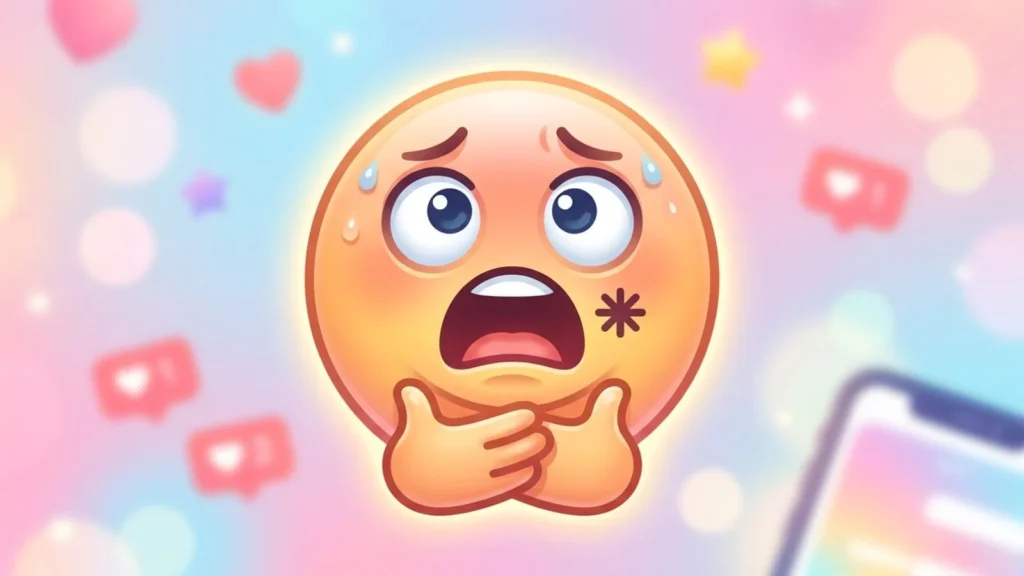 Aesthetic Chocking Emoji for Social Media