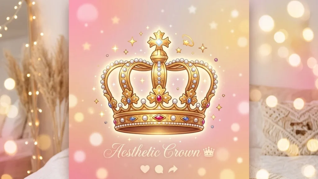 Aesthetic Crown Emoji for Social Media
