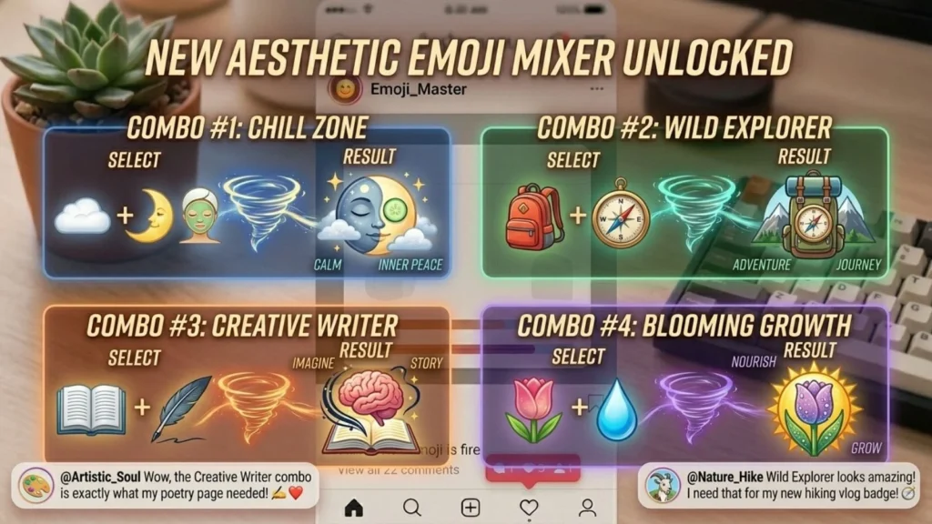 Aesthetic Emoji Mixer for Social Media