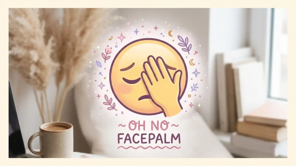 Aesthetic Facepalm Emoji for Social Media