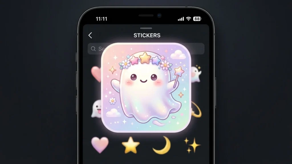 Aesthetic Ghost Emoji for Social Media