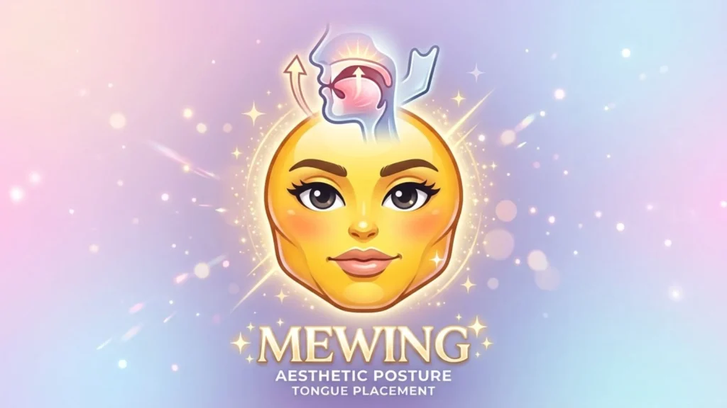 Aesthetic Mewing Emoji