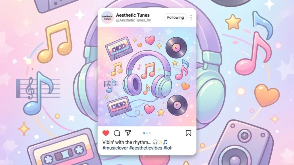 Aesthetic Music Emoji Social Media