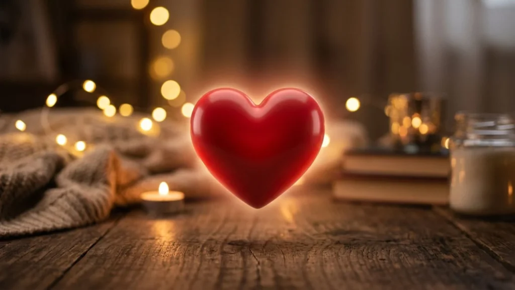 Aesthetic Red Heart Emoji