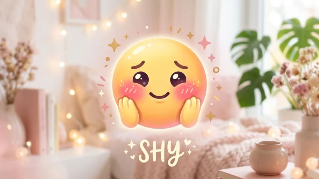 Aesthetic Shy Emoji