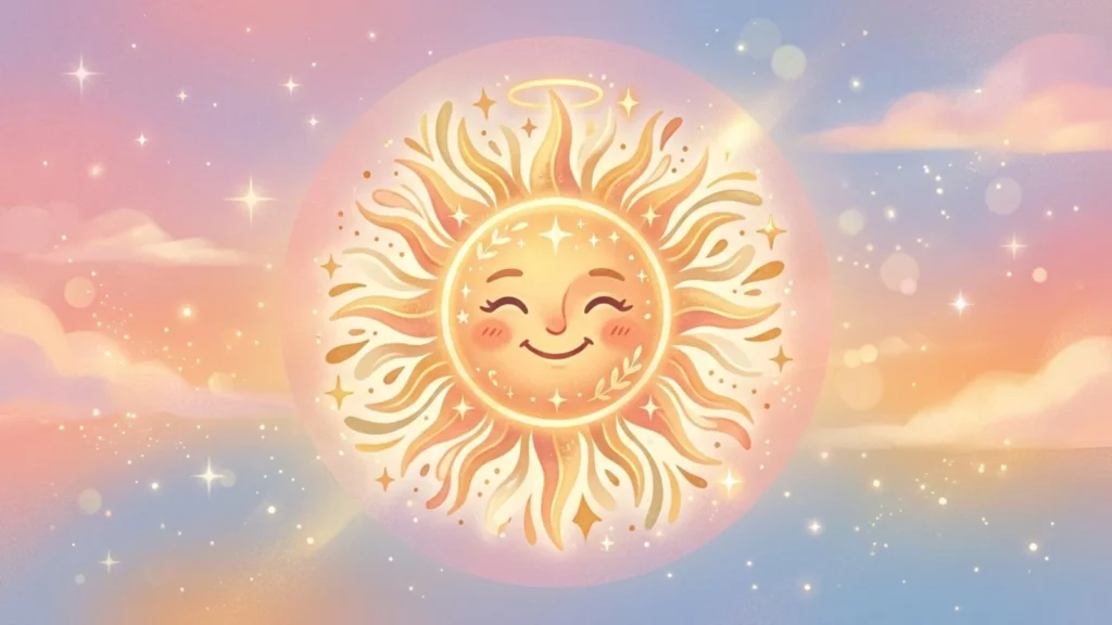 Aesthetic Sun Emoji  for Social Media