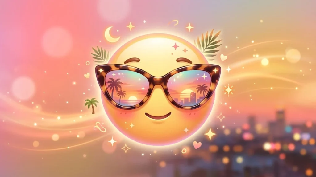 Aesthetic Sunglasses Emoji for Social Media