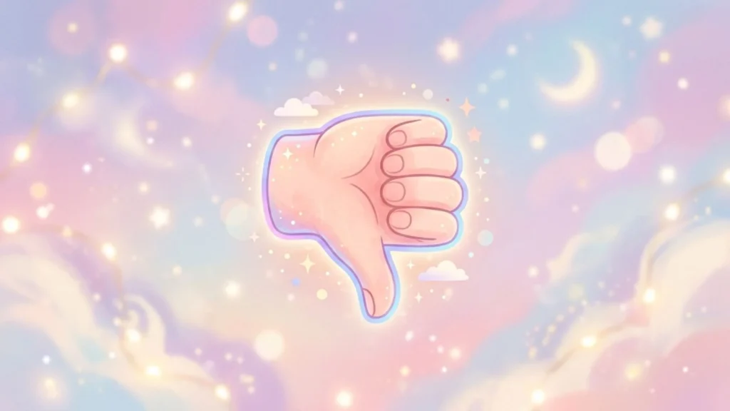 Aesthetic Thumbs Down Emoji