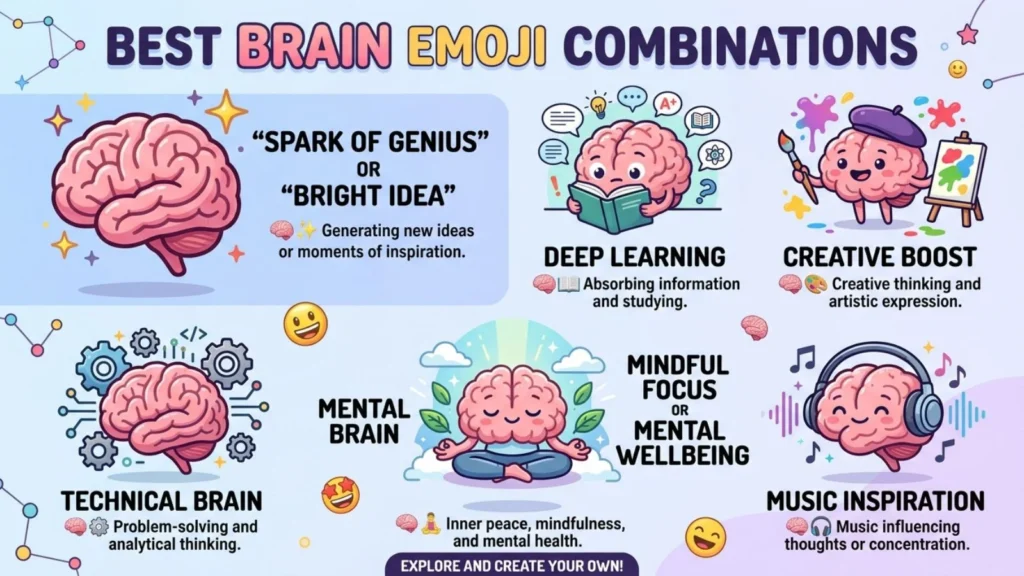 Best Brain Emoji Combinations