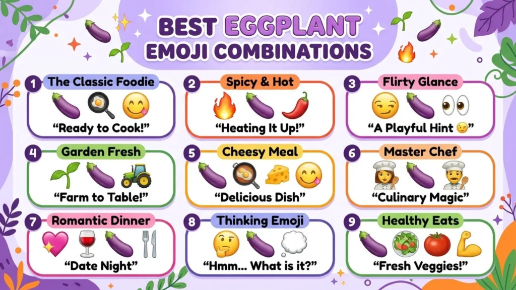 Best Eggplant Emoji Combinations