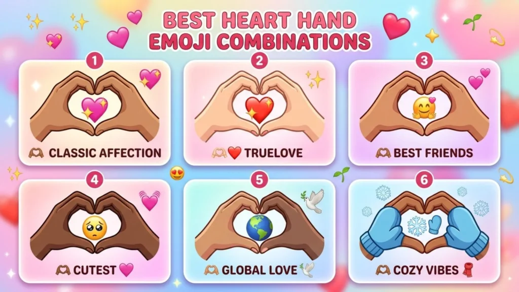 Best Heart Hand Emoji Combinations