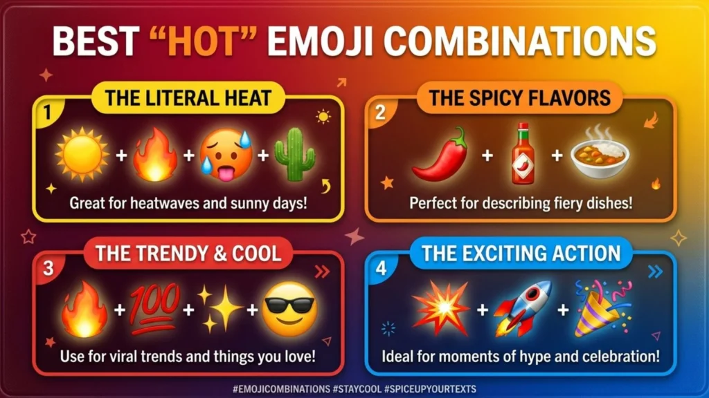 Best Hot Emoji Combinations