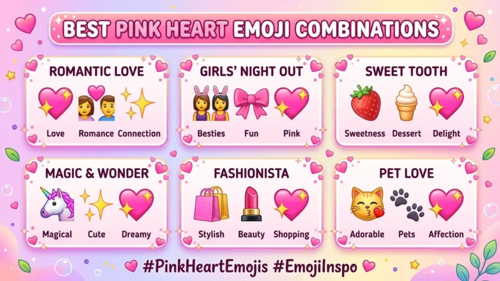 Best Pink Heart Emoji Combinations