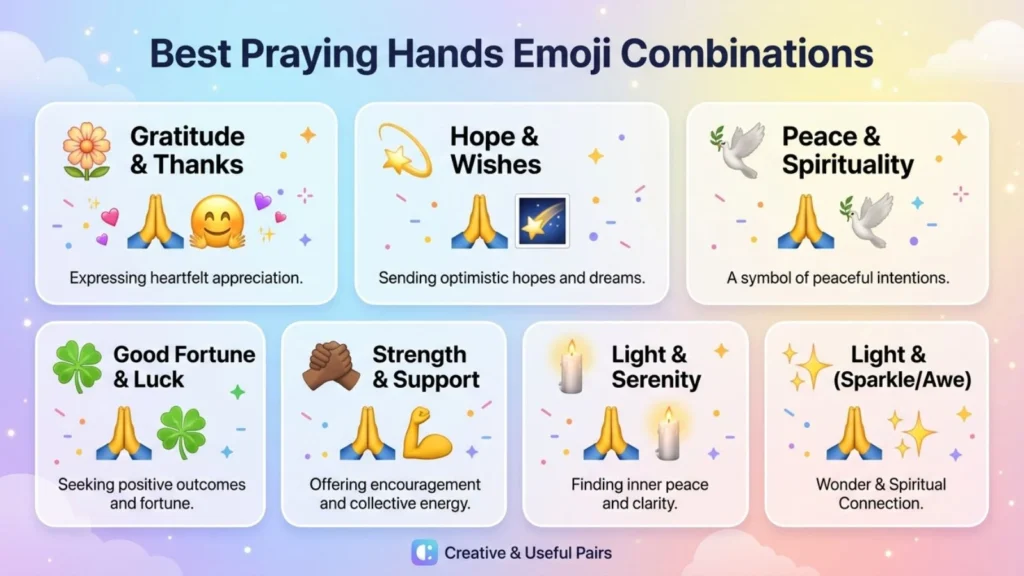 Best Praying Hands Emoji Combinations