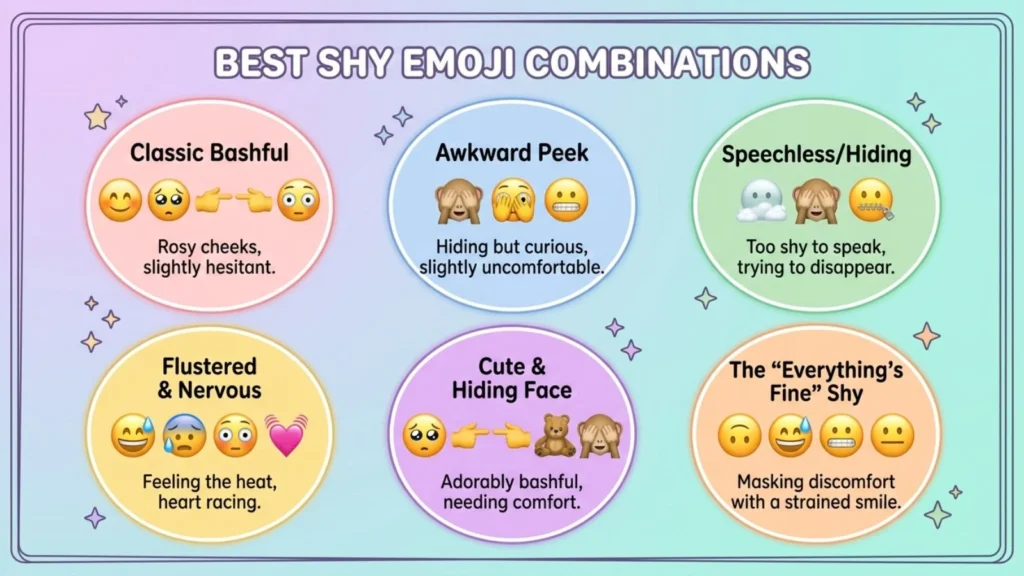 Best Shy Emoji Combinations